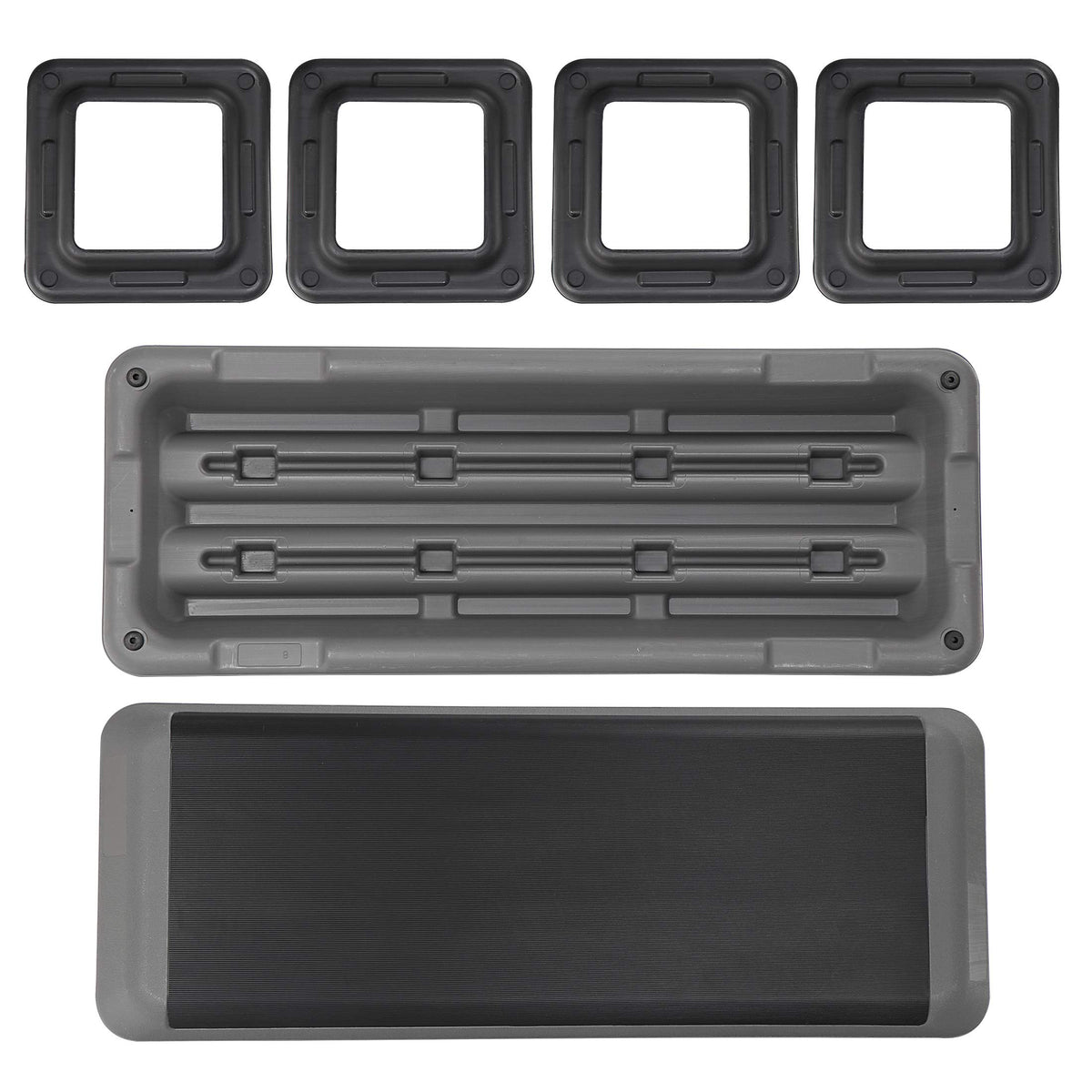 43 inch Adjustable Aerobic Exercise Step Platform with 4 Risers M542