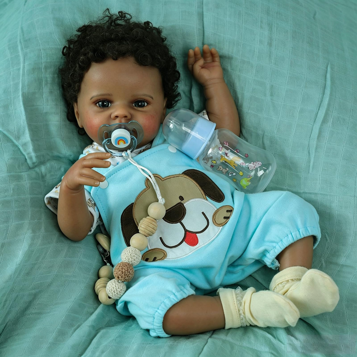 Black 20 Inch Reborn Baby Doll Z770
