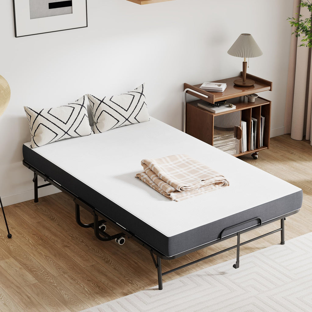 74"x 46" Folding Bed with Mattress I6538