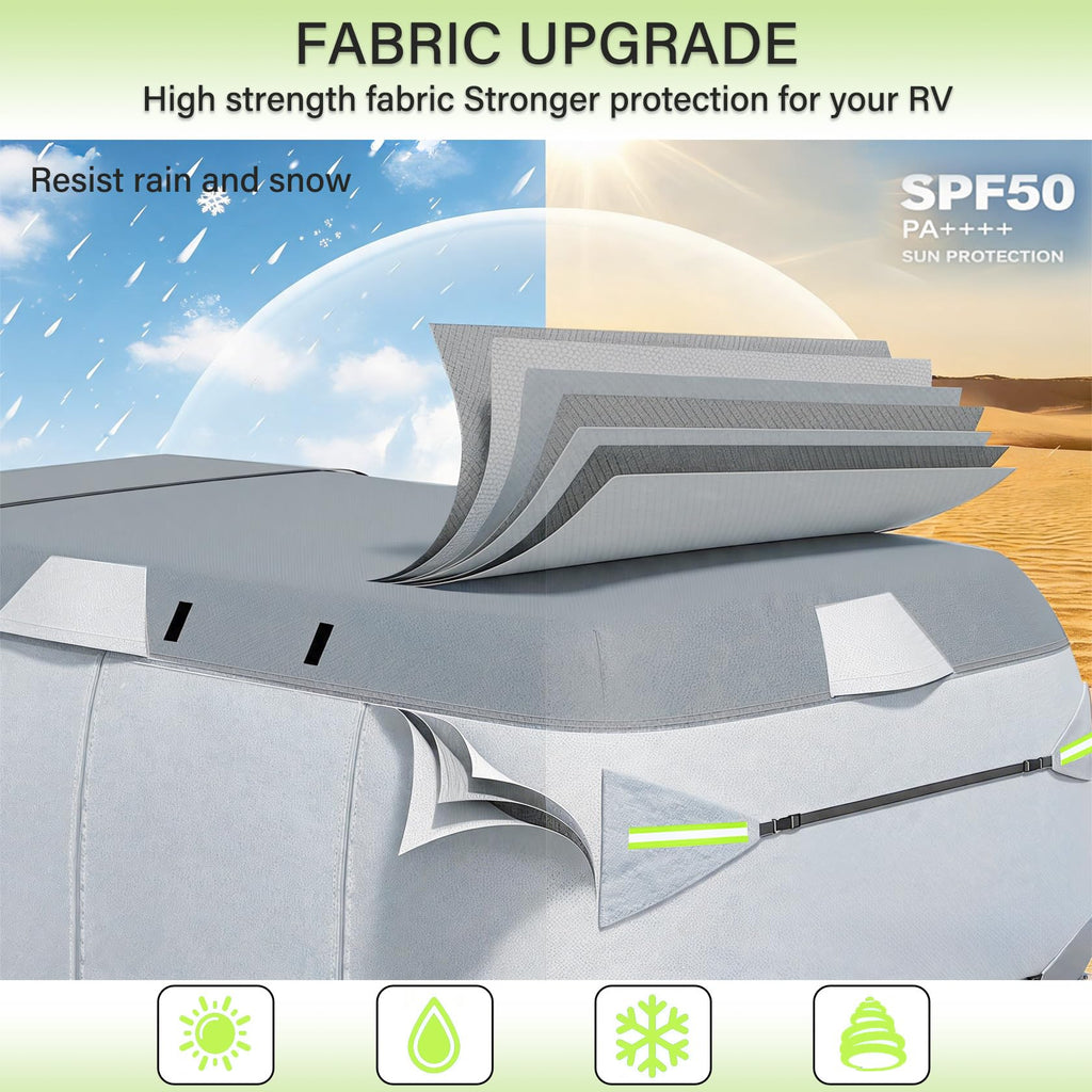 7 Layers Waterproof Fiberglass Travel Trailer Cover L394809