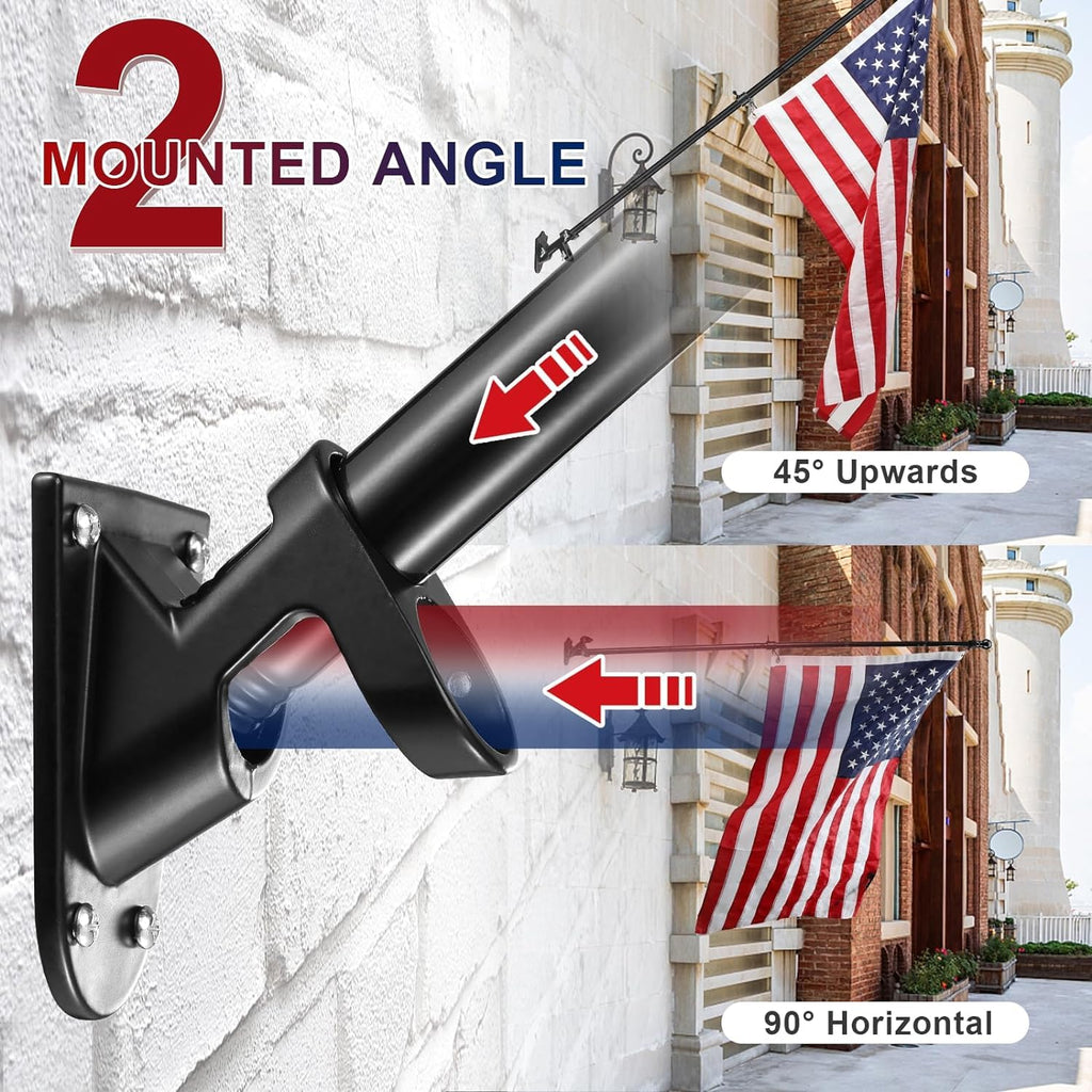 5ft Tangle Free Flag Pole Kit with 3x5 US Flag Q47238
