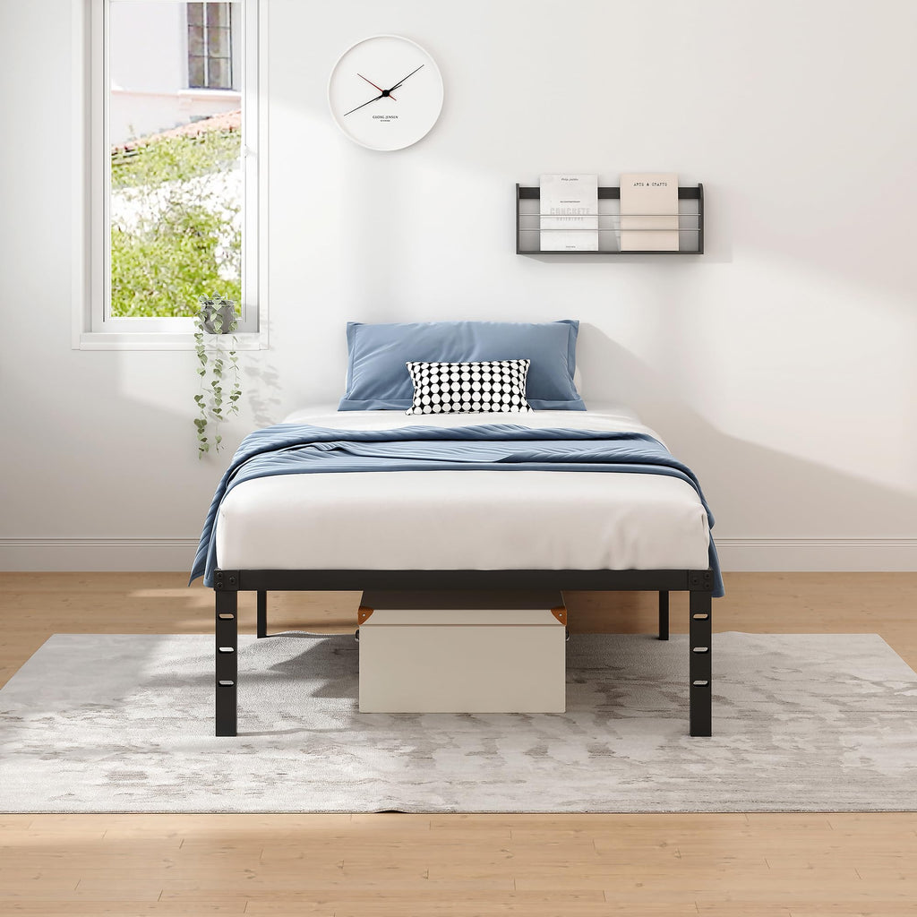 Metal Bed Frame with Storage Space, 14 Inch M157451