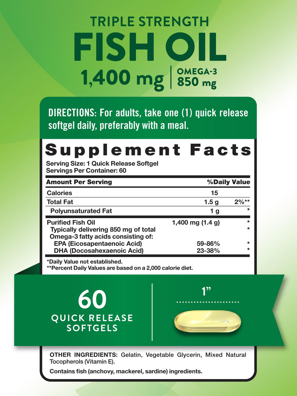Triple Strength Fish Oil 1400 mg K34151