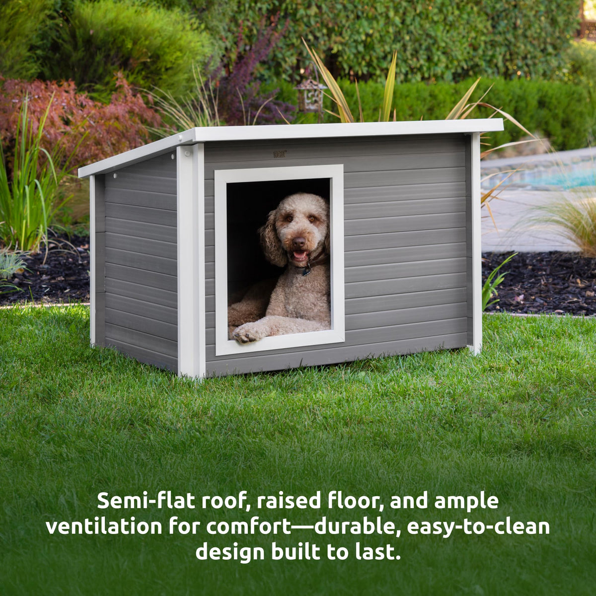 X-Large Grey Dog House Y81978