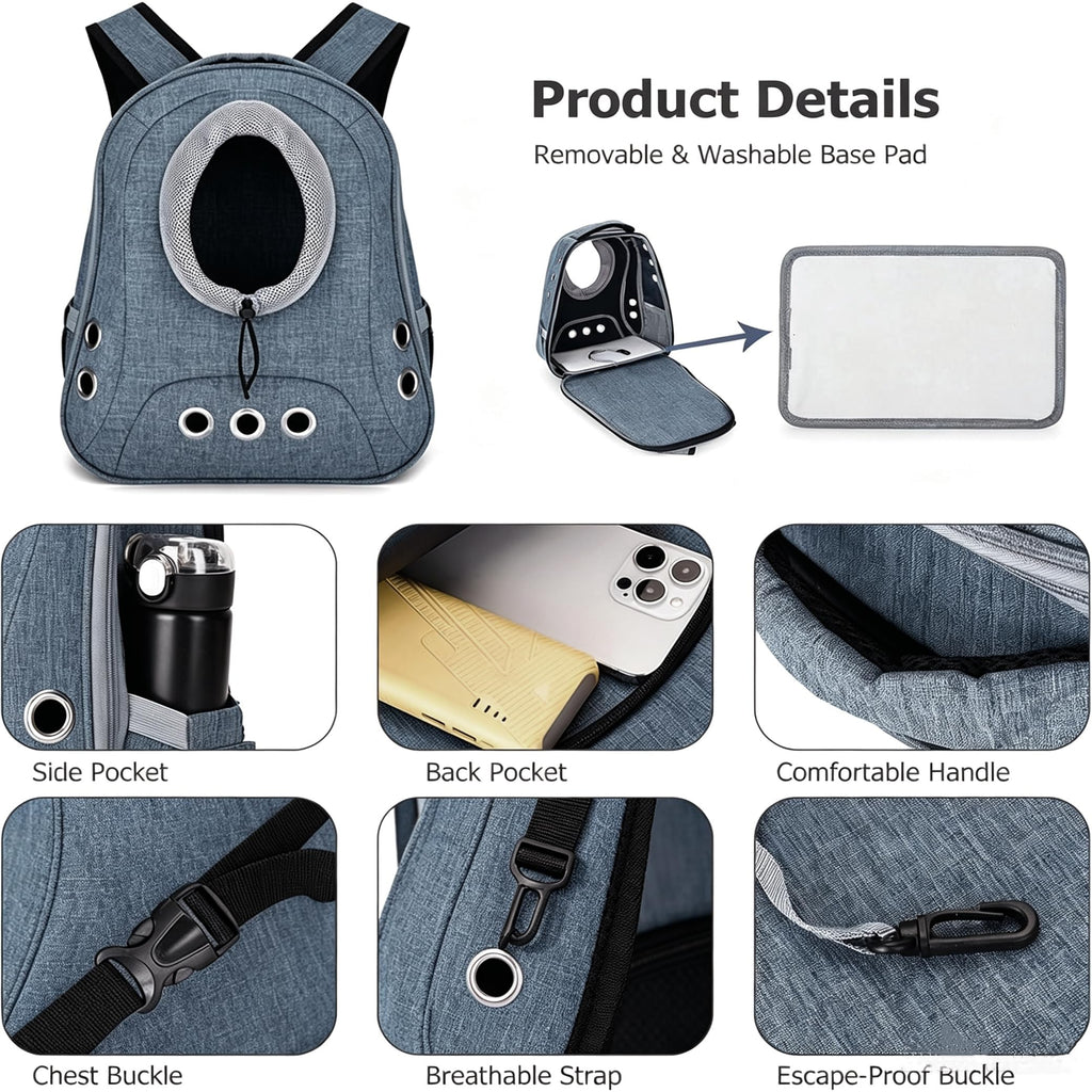 Ventilated Front Facing Dog Cat Backpack Carrier U723774