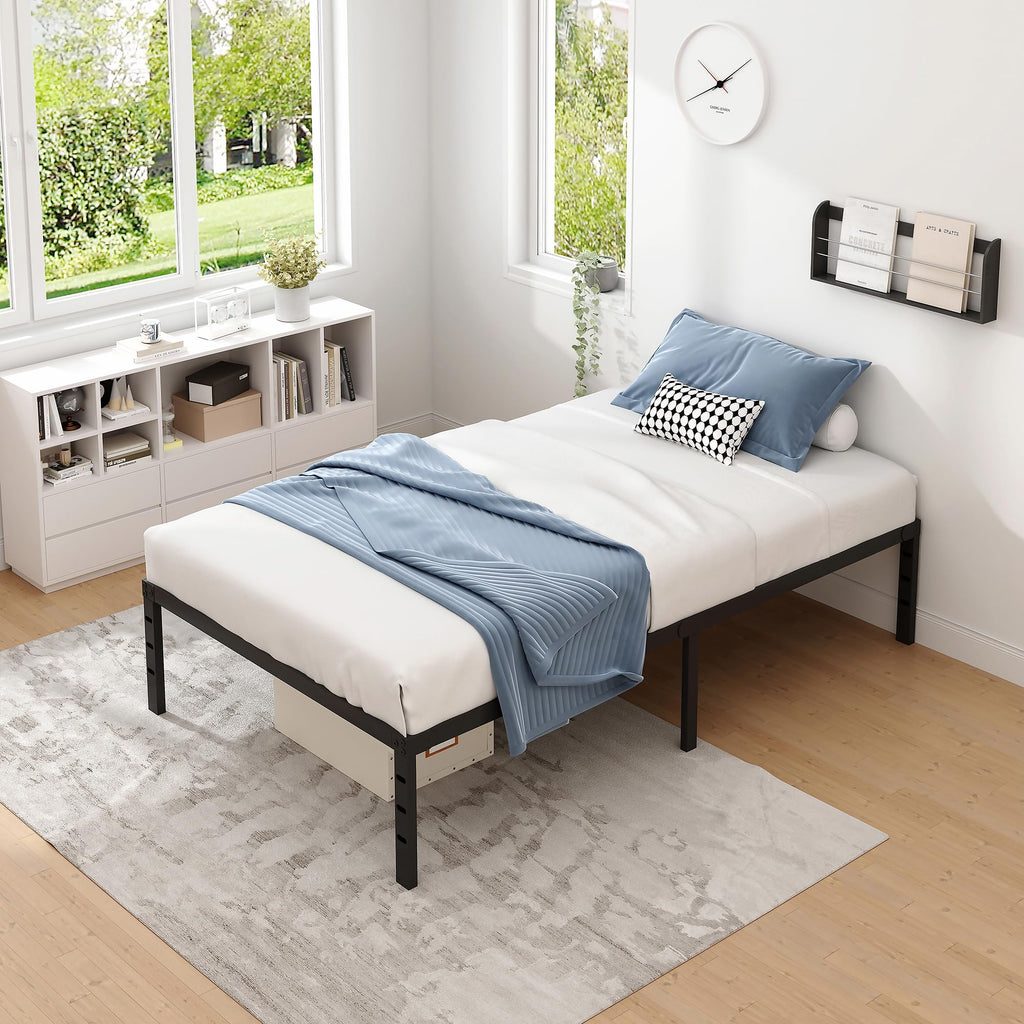 Metal Bed Frame with Storage Space, 14 Inch M157451