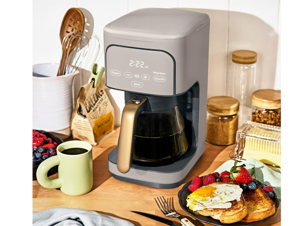 12-Cup Programmable Coffee Maker with Glass Carafe U397804