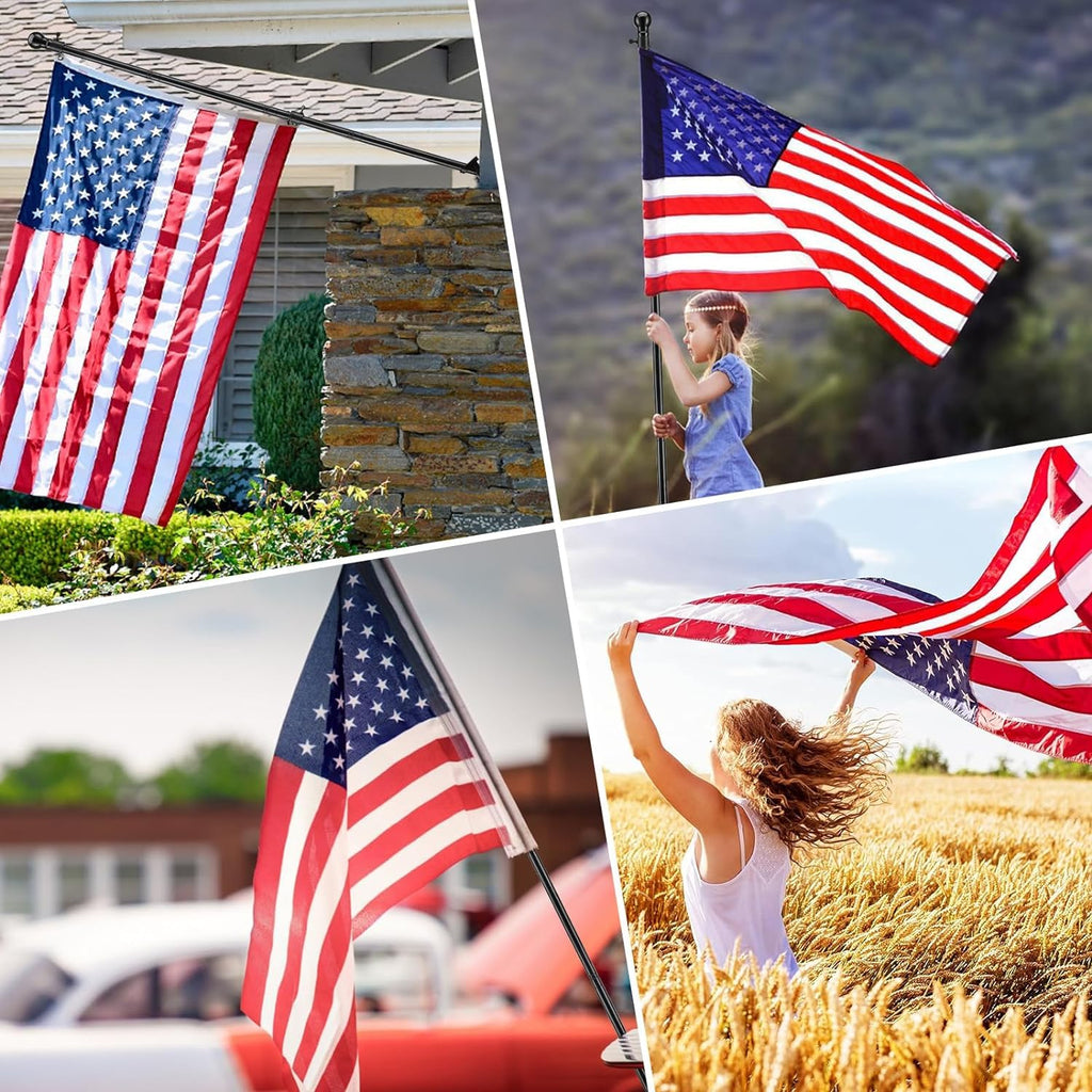 5ft Tangle Free Flag Pole Kit with 3x5 US Flag Q47238