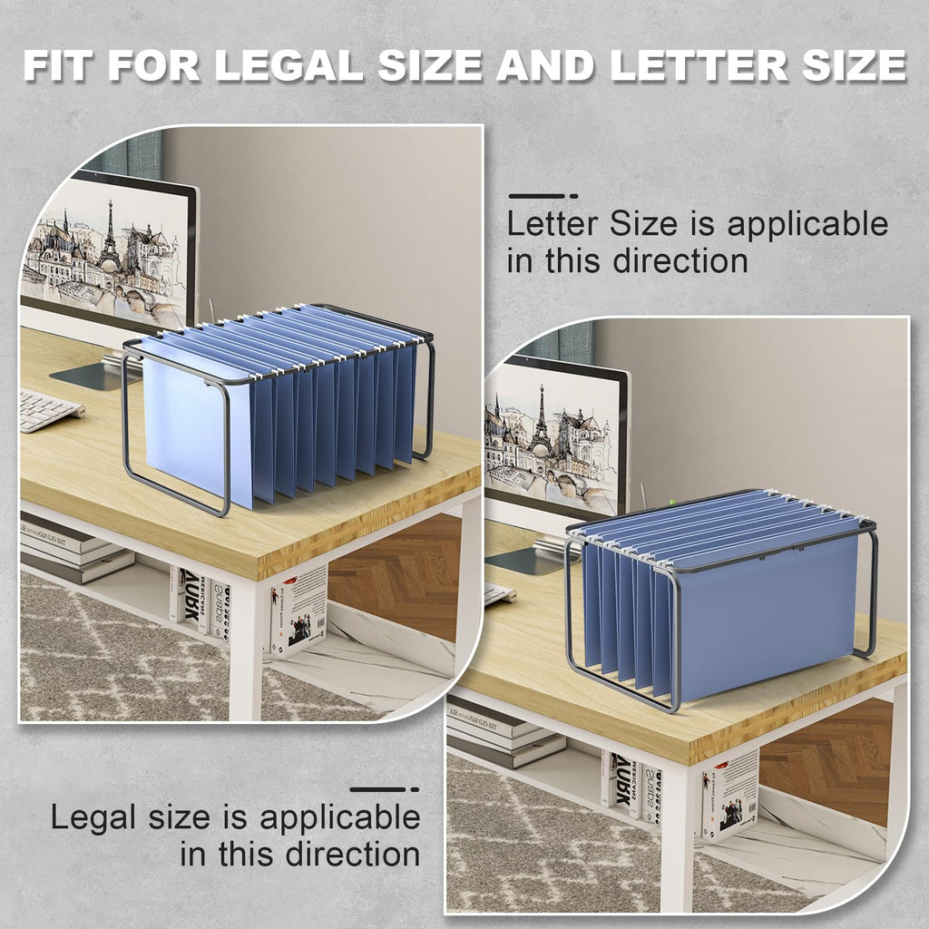 2 Set Adjustable Hanging File Folder Frame F650723