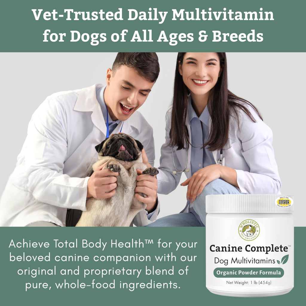 Organic Dog Vitamins, 1 Lb, 45 Scoops C87458