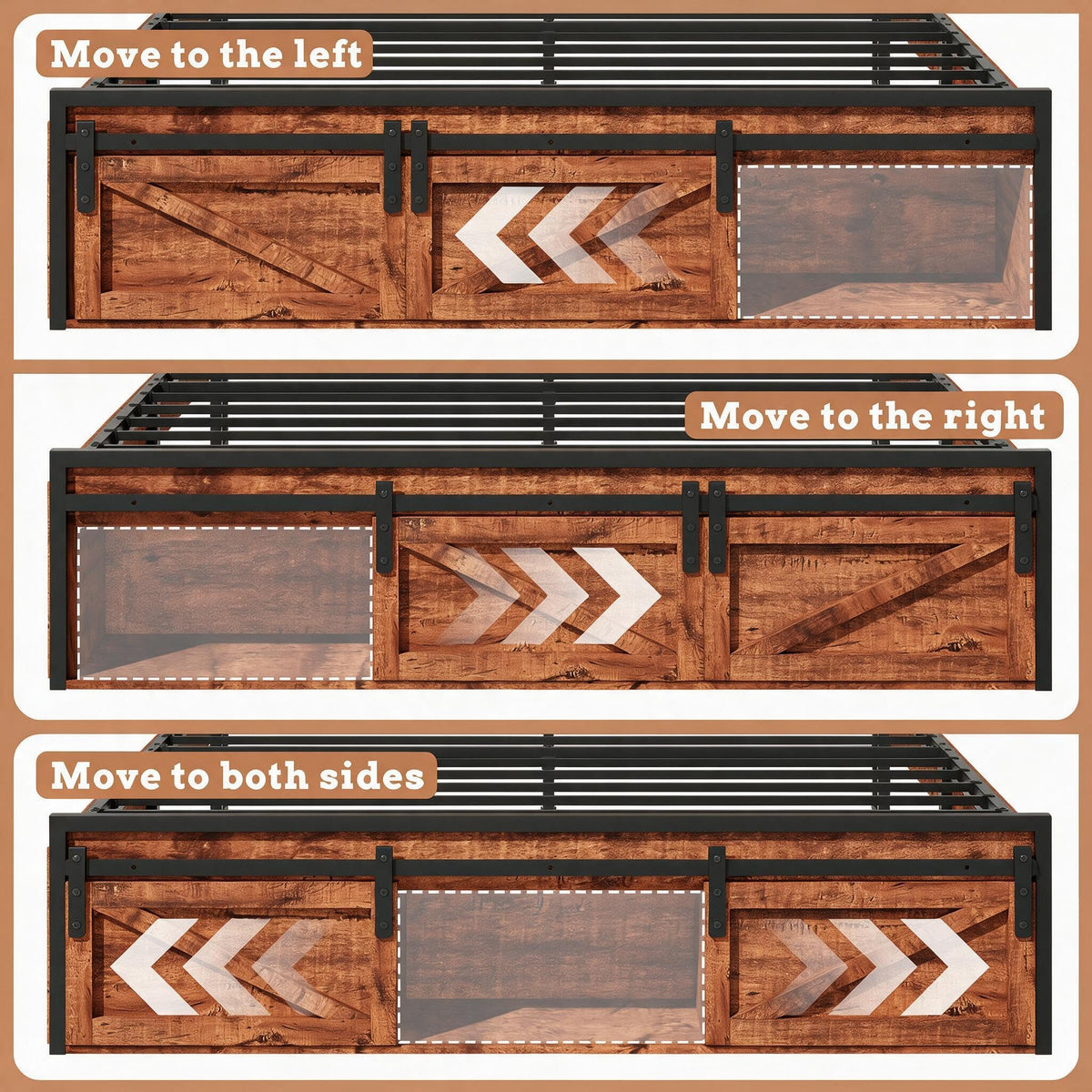 Queen Bed Frame with Storage Headboard E8689