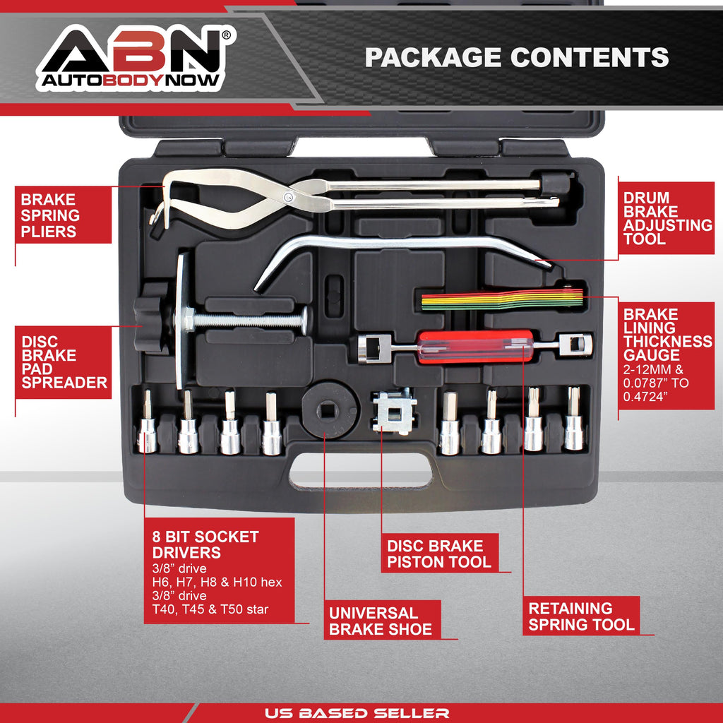 15-Piece Brake Kit with Brake Caliper Tool Y32998