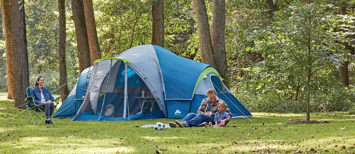 10-Person Camping Dome Tent with Screen Porch H573