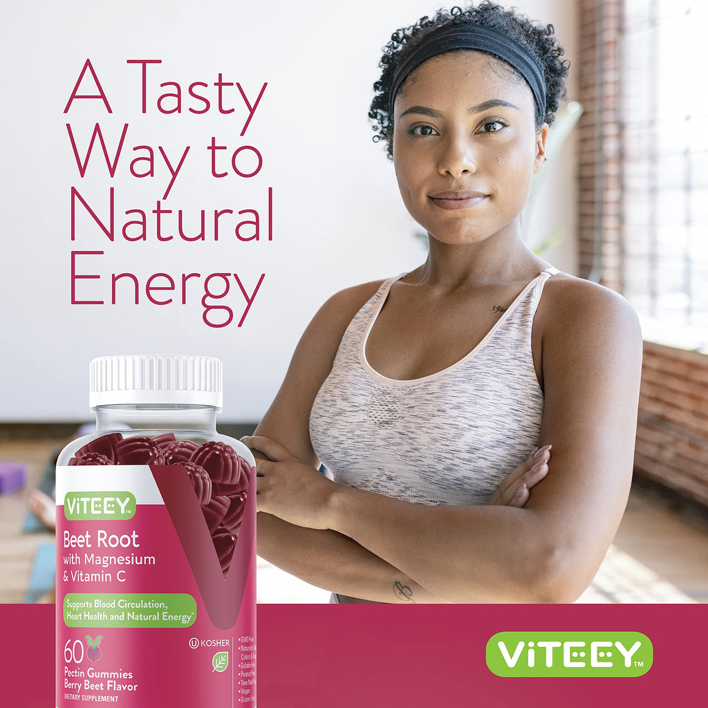 Beet Root Gummies with Magnesium & Vitamin C U325